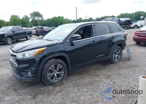 2016 Toyota Highlander Xle V6 из США, поврежденный, VIN 5TDJKRFH7GS320018